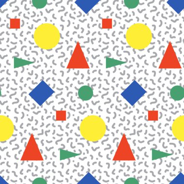 Kesintisiz geometrik vintage desen