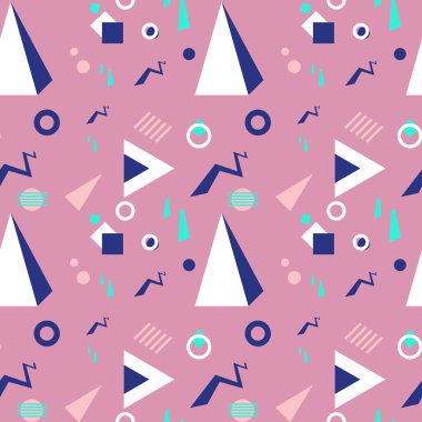 Kesintisiz geometrik vintage desen