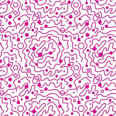 Kesintisiz geometrik vintage desen