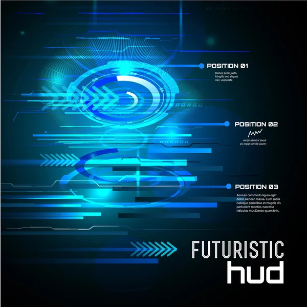 Futurystyczny design high tech — Wektor stockowy