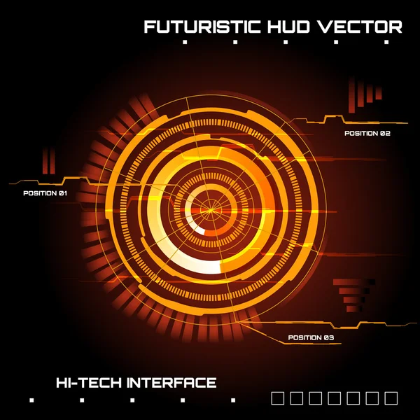 Design futurista de alta tecnologia — Vetor de Stock