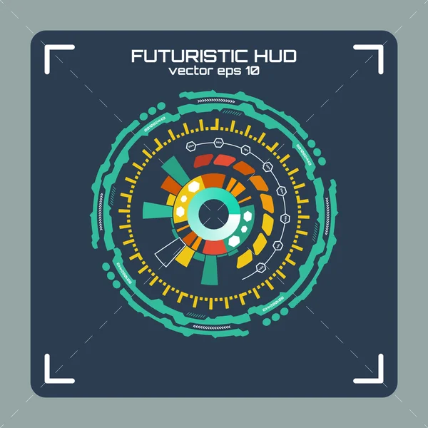 Futuristic user interface — Stock Vector