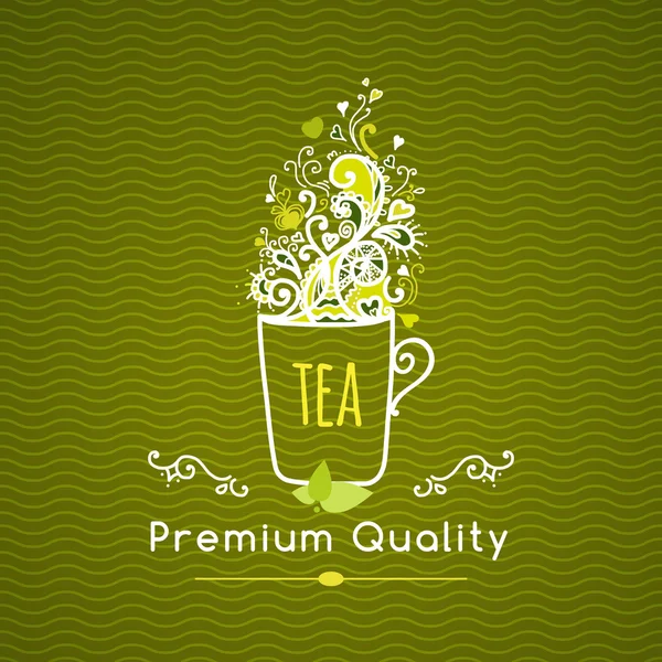 Filiżankę aromatycznej herbaty — Wektor stockowy