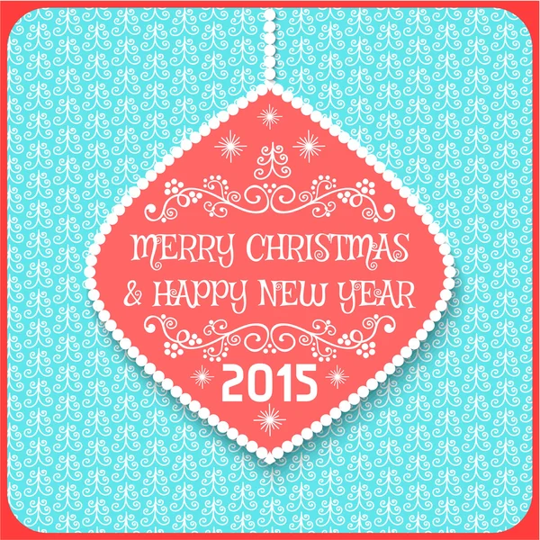 Christmas card ornament  background — Stock Vector