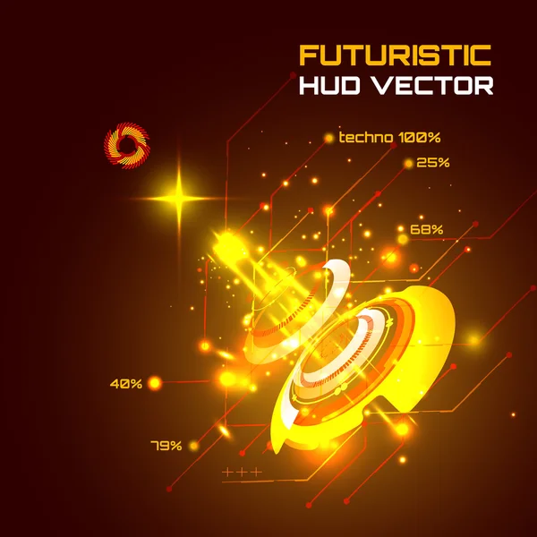 Diseño futurista de alta tecnología — Vector de stock