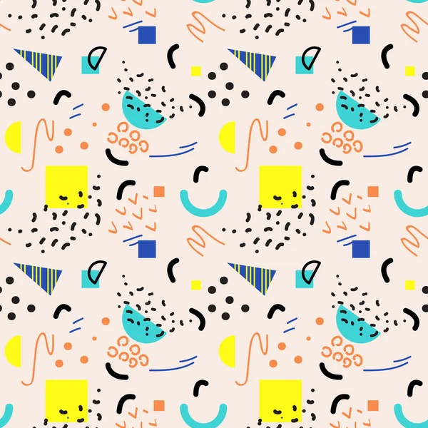 Kesintisiz geometrik vintage desen