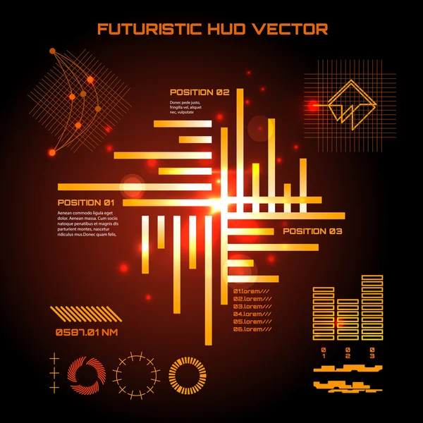 Futuristic high tech design — Stock Vector