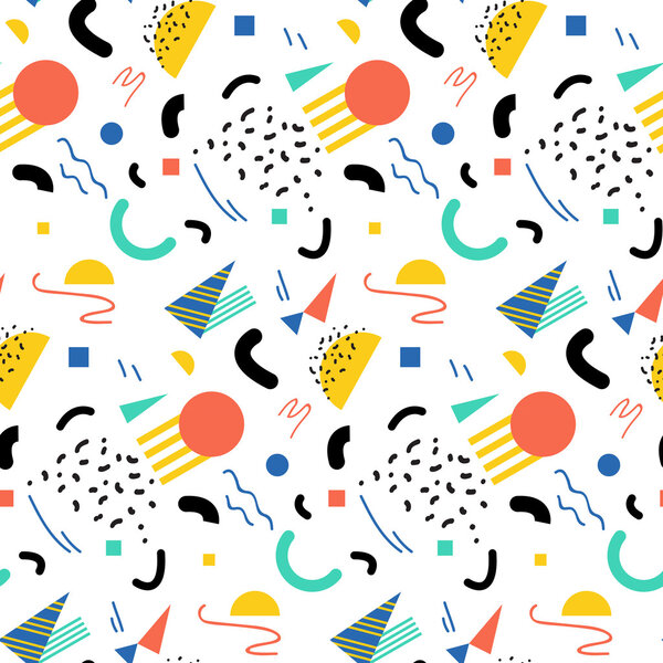 Бесшовный геометрический винтажный рисунок
