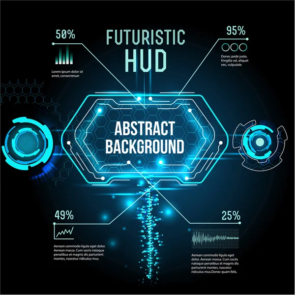 Diseño futurista de alta tecnología — Vector de stock