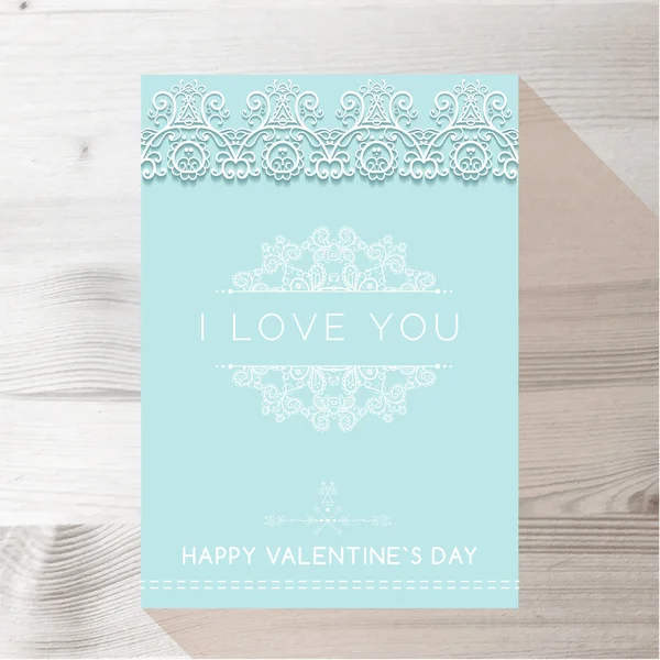 Happy Valentines day card — Stock Vector