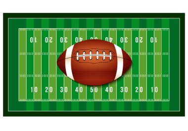 American football ball clipart