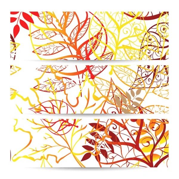 Diseño de banner de otoño — Archivo Imágenes Vectoriales