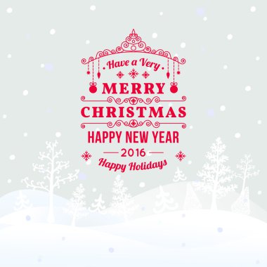 Merry christmas peyzaj