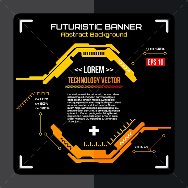 Futurystyczny graficzny interfejs użytkownika — Wektor stockowy