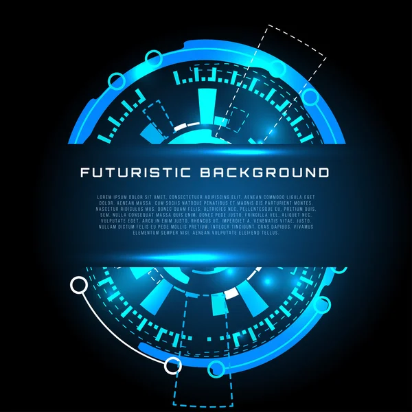 Antarmuka Pengguna Grafis Futuristik - Stok Vektor