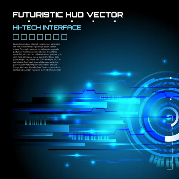 Interfaz de usuario gráfica futurista — Vector de stock