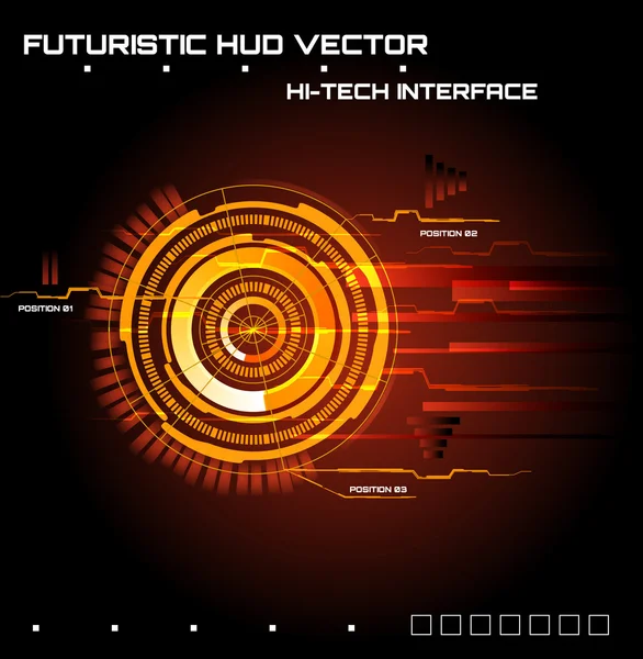 Antarmuka Pengguna Grafis Futuristik - Stok Vektor