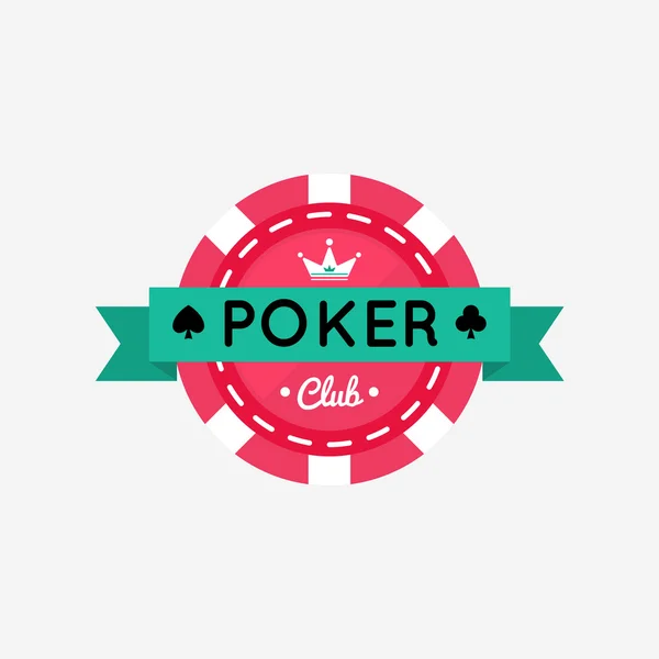 Casino, Poker çip tasarım — Stok Vektör