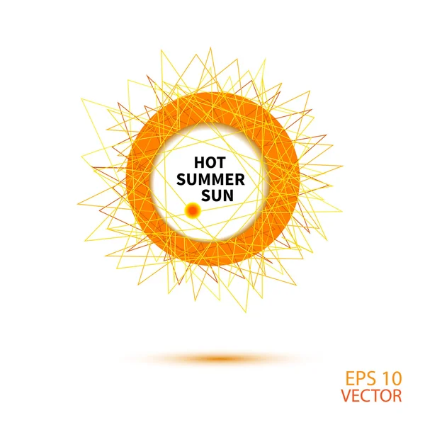 Abstraktes Sonnensymbol — Stockvektor