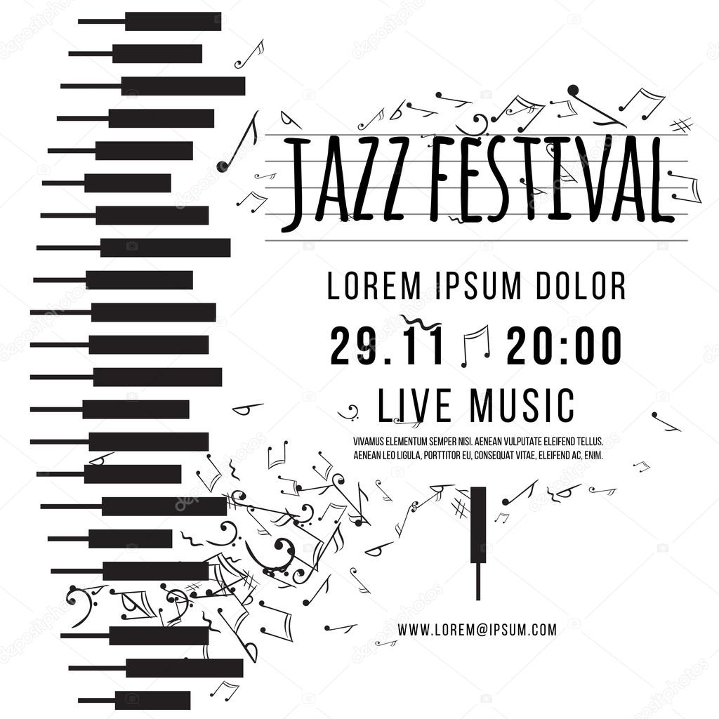 Jazz music festival poster