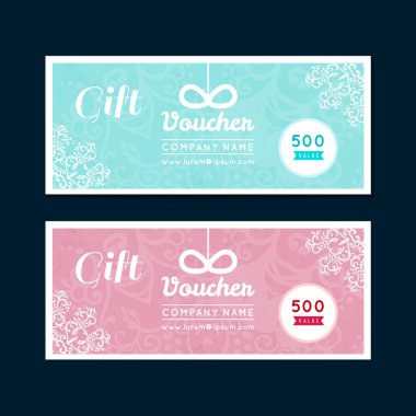 Hediye çeki şablon hediye ile