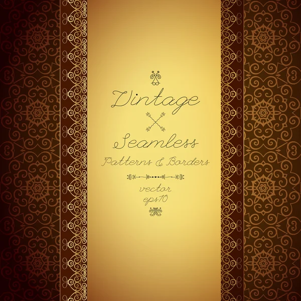 Vintage fond sans couture — Image vectorielle