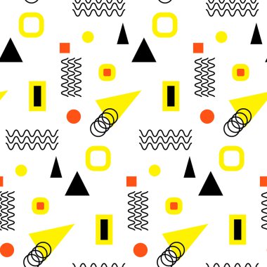 Kesintisiz geometrik vintage desen