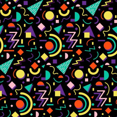 Kesintisiz geometrik vintage desen