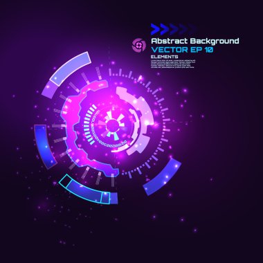 Teknoloji fütüristik dijital arka plan