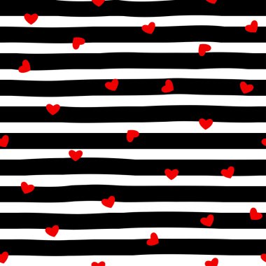 Çizgili ve kalpleri arka plan
