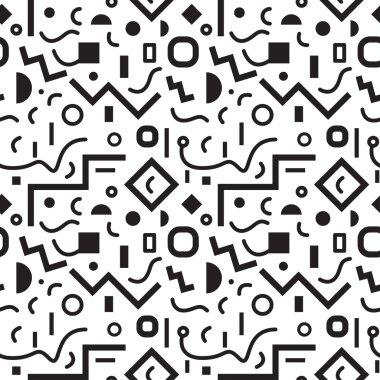 Seamless geometric vintage pattern clipart