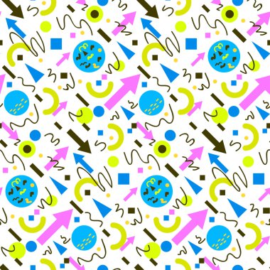 Kesintisiz geometrik vintage desen