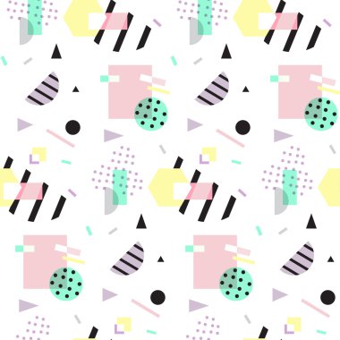 Kesintisiz geometrik vintage desen