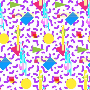 Kesintisiz geometrik vintage desen