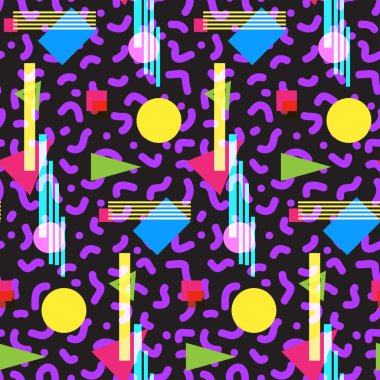 Kesintisiz geometrik vintage desen