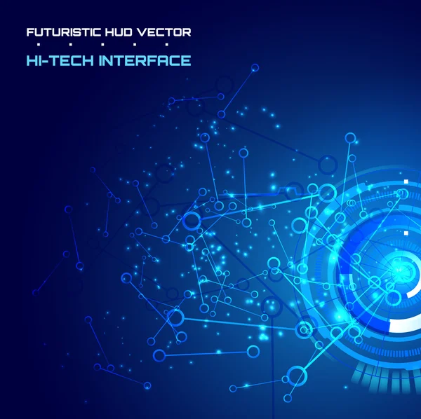 Fondo futurista abstracto de alta tecnología — Vector de stock