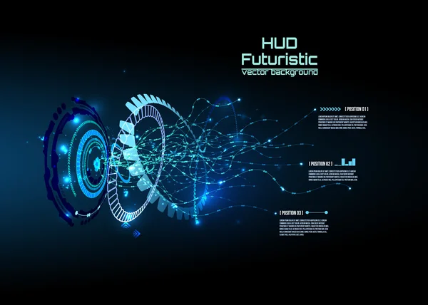 미래의 인터페이스 Hud — 스톡 벡터