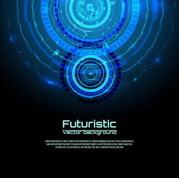 Futuristic interface sci-fi background — Stock Vector