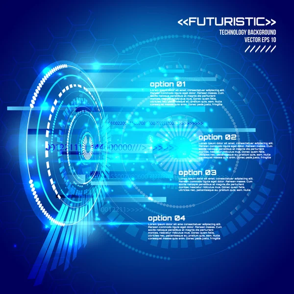 Fundo interface futurista — Vetor de Stock