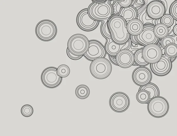 Illustration de fond abstrait avec des cercles — Image vectorielle