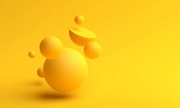 Abstract 3D Render van bollen — Stockfoto