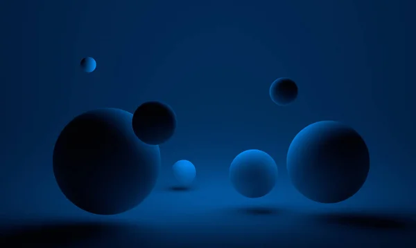 Abstract 3D Render of Spheres — Stock Photo, Image