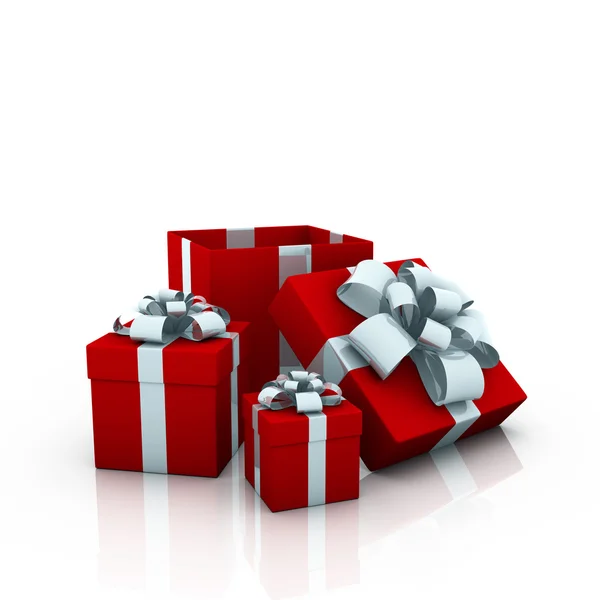 3d render of gift box on white background — Stock Photo, Image