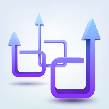 3d oklarla soyut: metin için yer