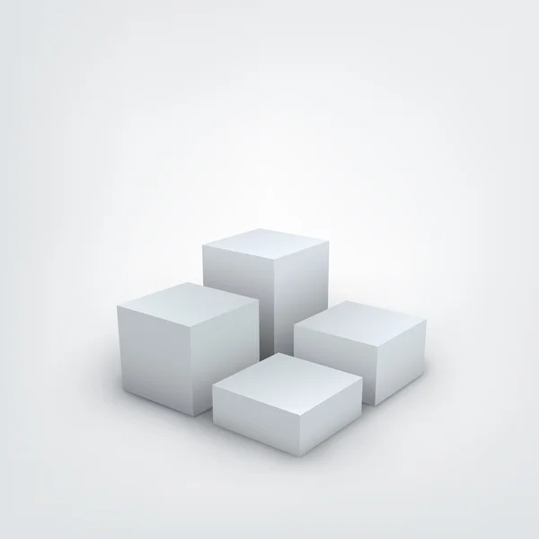 Illustration vectorielle de cubes 3D — Image vectorielle