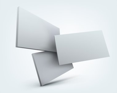 Metin için yer ile soyut 3d vektör çizim