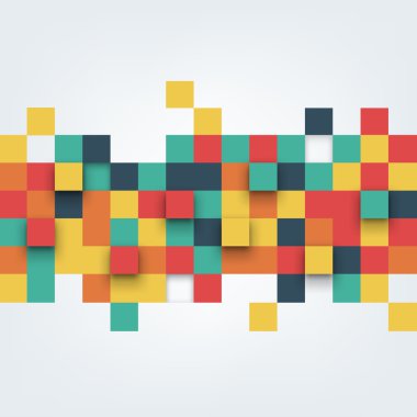 Vektör çizim soyut kareler.