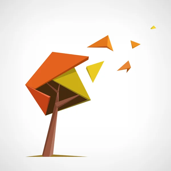 Arbre polygonal conceptuel . — Image vectorielle