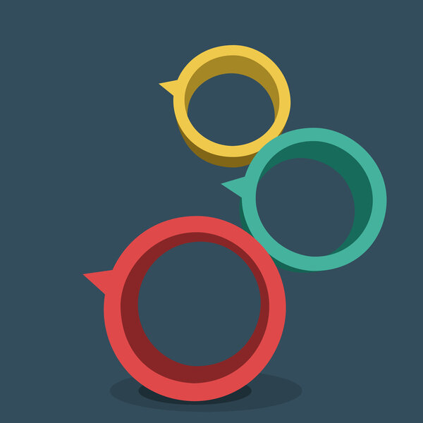 Абстрактная векторная иллюстрация 3d колец
