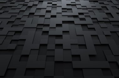 Kareler ile fütüristik yüzey soyut 3d render.